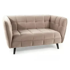 Sofa CASTELLO 2 VELVET dark-beige